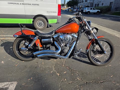 Видео: Охотничьи мотоциклы Harley, FXDWG 2010 года выпуска, Dyna Wide Glide, 2500 долларов