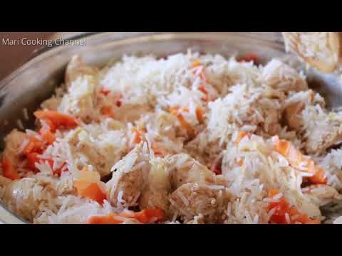 Видео: Հավի Մսով և Բրնձով Փլավ / Плов с Курицей на Сковороде | Mari Cooking Channel