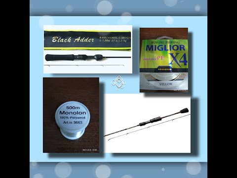 Видео: Мормовжик. Спиннинг FLAGMAN AREATA,шнур MIGLIOR,спиннинг BLACK ADDER NANO, леска Monolon.