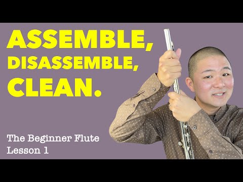 Видео: Как собрать, разобрать и почистить флейту | Флейта для начинающих, урок 1