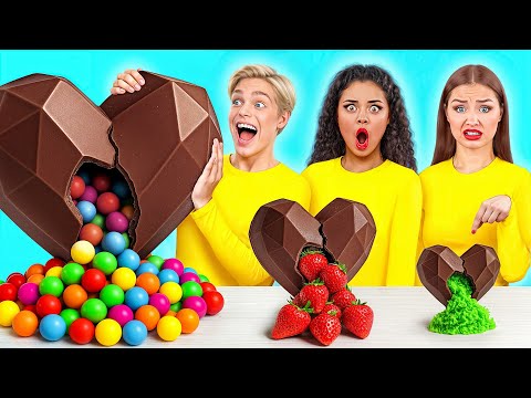 Видео: Большая, Средняя или Маленькая Тарелка Челлендж | Удивительные Кухонные Трюки от Multi DO Challenge