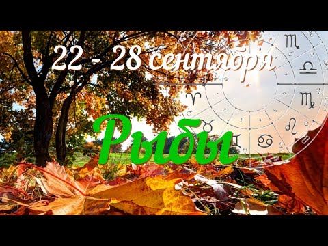Видео: РЫБЫ ♓️Прогноз таро на неделю с 22 по 28 сентября.