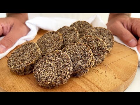 Видео: Без белой муки. Льняной хлеб за 10 минут. Без дрожжей и без сахара