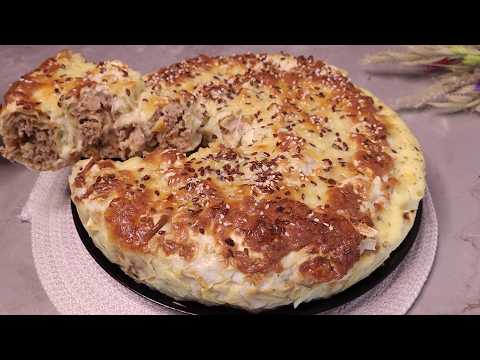 Видео: Фарш и Лаваш получается Невероятная Вкуснятина! Ленивый Пирог с Фаршем в Лаваше