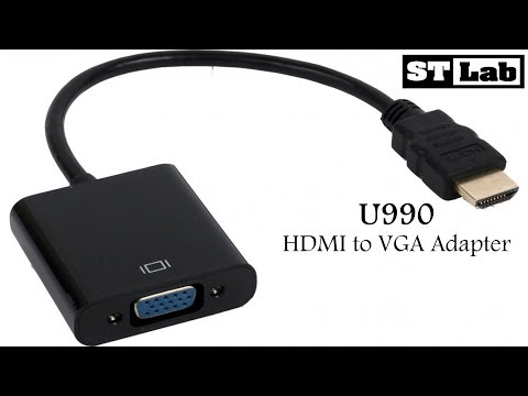Видео: Активный переходник HDMI to VGA: ST Lab U-990 (обзор и подключение)