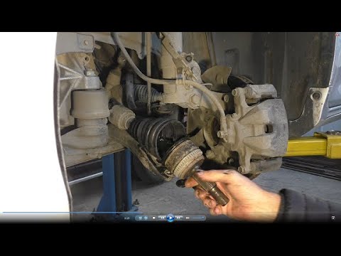 Видео: Замена пыльника левого наружного ШРУСа на Toyota Camry XV50 Тойота Камри 2011 года, 2,5