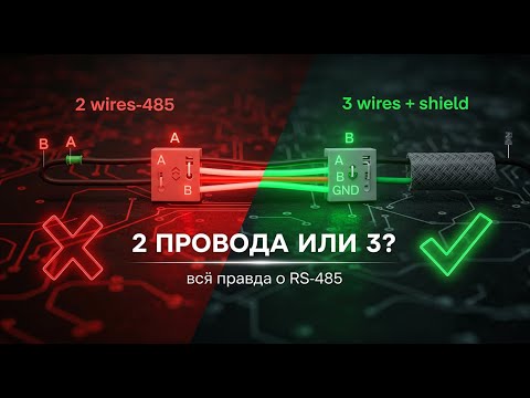 Видео: Два провода или три? Вся правда о монтаже RS-485, о которой молчат в интернете.