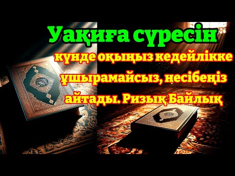 Видео: 10 МИНУТ КЕЙІН СІЗ ҚҰРМАЙ АҚША АЛАСЫЗ, АЛУДЫ СҰРАҢЫЗ Уақиға сүресі, Ризық, Байлық Несібеңіз Артады!