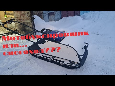 Видео: Мотобуксировщик или снегоход?