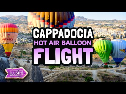 Видео: Hot air balloon flight in Cappadocia _ Полёт на воздушном шаре в Каппадокии