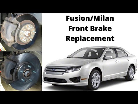 Видео: Замена передних тормозных колодок и ротора Ford Fusion Mercury Milan 2006-2012 годов выпуска!