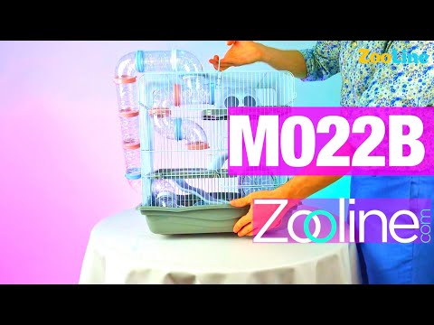 Видео: Клеткa для малых грызунов  M022B от бренда Золотая Клетка на сайте ZooLine