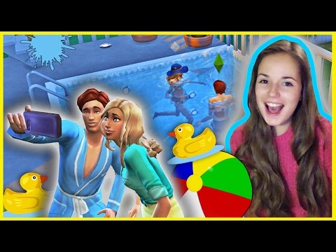 Видео: Вечеринка у Бассейна :D !!! The Sims 4