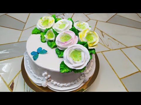Видео: Торт с новым цветком Эустома