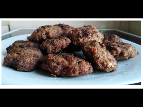 Видео: Пържени кюфтета - Fried meatballs