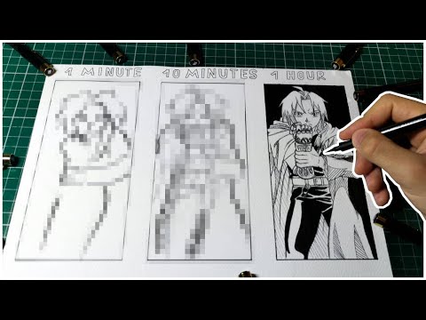 Видео: РИСУВАМ ЕДНА И СЪЩА РИСУНКА ЗА 1 МИНУТА, 10 МИНУТИ, 1 ЧАС