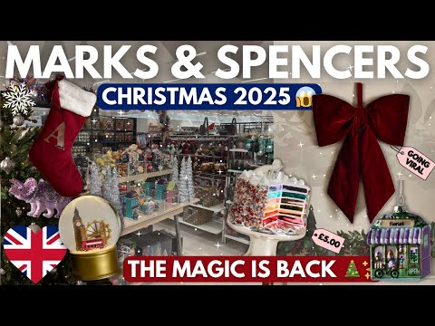 Видео: Рождество 2025 в Marks & Spencer | Волшебство вернулось! 🎅🎄 M&S Shop With Me