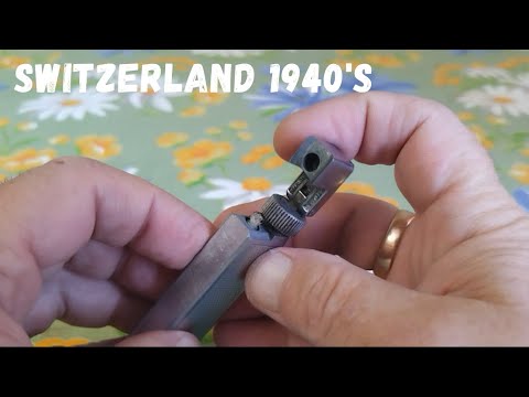 Видео: Very old vintage CESA petrol pocket lighter Старая бензиновая зажигалка