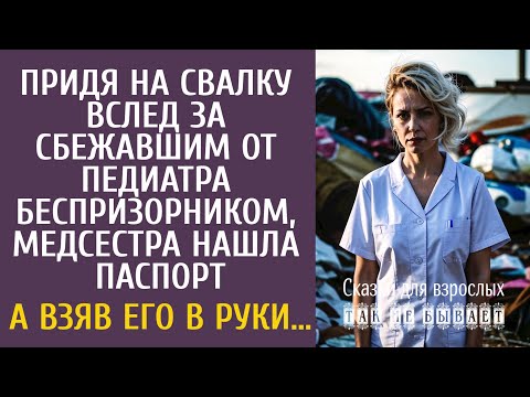 Видео: Придя на свалку вслед за сбежавшим от врача беспризорником, медсестра нашла паспорт… А подняв его…