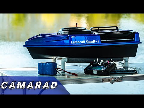 Видео: Кораблик для рыбалки CamaraD SpeeD v5 с gps навигацией и автопилотом CamaraD v9 на 5000 точек