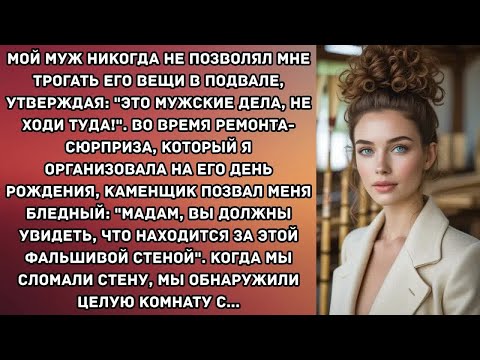 Видео: Мой муж никогда не позволял мне трогать его вещи в подвале, утверждая： ＂это мужские дела, не ходи...