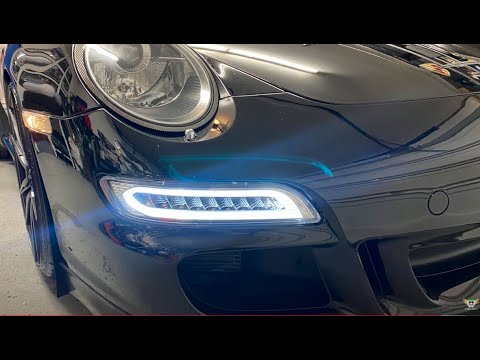 Видео: (2005-2012) Porsche 997 Carrera S: модернизированные (JTEC) светодиодные передние указатели поворота