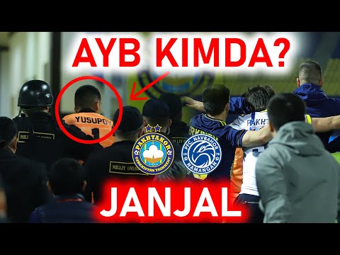 Видео: Пахтакор - Навбаҳор ўйинида жанжал бўлди, Бу кадрларни ТВ кўрсатмади