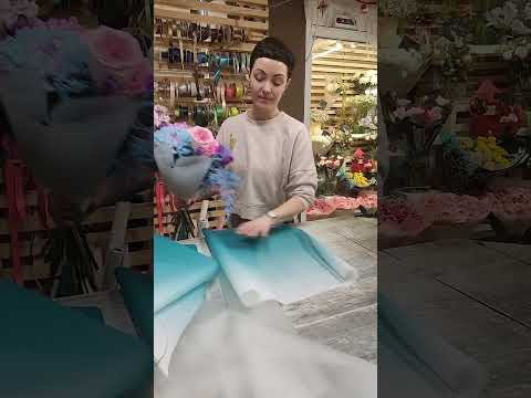 Видео: Упаковка раскидистого букета. Часть 1.