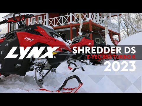 Видео: Подробный обзор горного снегохода Lynx Shredder DS 850 Turbo R