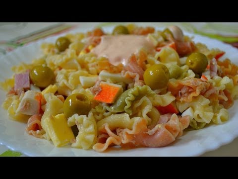 Видео: Испанский Салат из Макарон - Ensalada de Pasta!