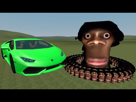 Видео: Семья Аухх против машин в Garry's Mod (часть 3)