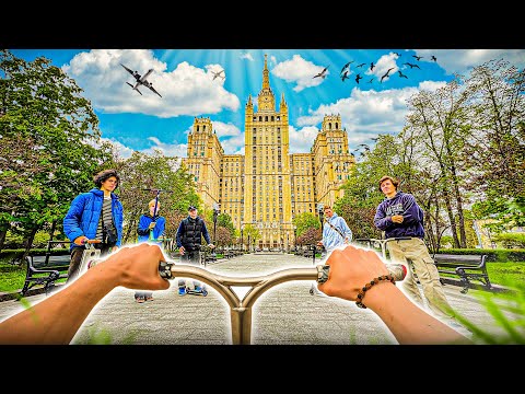 Видео: ОТ ПЕРВОГО ЛИЦА ГЛАЗАМИ СУМАСШЕДШЕГО САМОКАТЕРА С КОМАНДОЙ RIDE ACTION