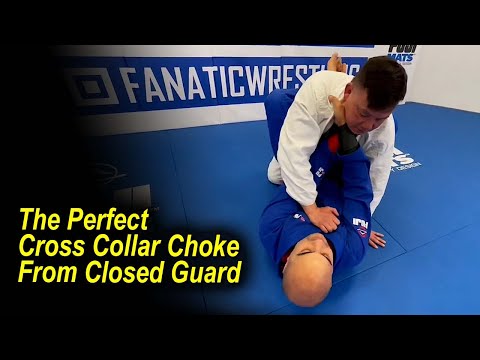 Видео: Изучите идеальный метод удушения крестообразным воротником от закрытого гарда Генри Акинса