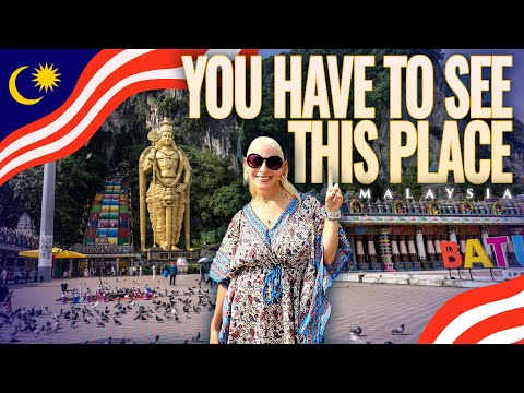 Видео: Исследование пещер Бату 🇲🇾 | Обязательно посетите храм в Куала-Лумпуре, Малайзия!