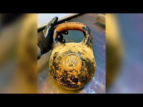 Видео: НЕВЕРОЯТНАЯ реставрация гири. Kettlebell restoration.