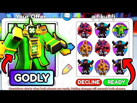 Видео: ✨Я ЗАТРЕЙДИЛ РЕДКОГО ЮНИТА Titan Clover Man на ЭТО... в Skibidi Tower Defense!