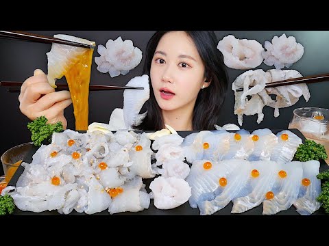 Видео: ASMR MUKBANG | Сашими Из Камбалы + Кишки Морского Огурца *Сырая Рыба | eating