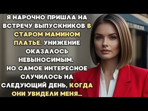 Видео: «Я нарочно пришла на встречу выпускников в старом мамином платье. Унижение оказалось невыносимым…»