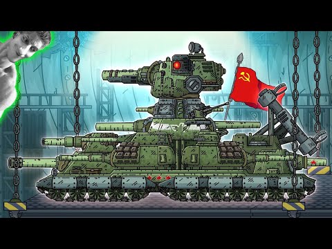 Видео: ВОЗВРАЩЕНИЕ КВ-44. ОН МОНСТР СССР ? - Реакция на Геранд - Мультики про Танки Gerand ? ! Разбор Сюжет