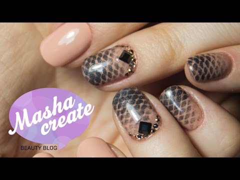 Видео: Коррекция Гель Лака + Дизайн ногтей с Пигментами и Стразами на ногтях :)