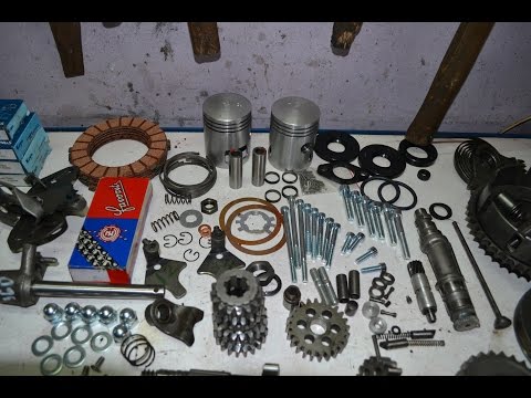 Видео: Полная сборка двигателя JAWA 360 на БУСИНКУ (Часть 1)