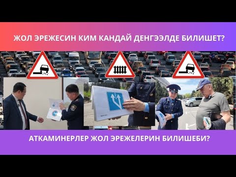 Видео: ЖОЛ ЭРЕЖЕСИН АТКАМИНЕРЛЕР ЖАНА АЙДООЧУЛАР КАНЧАЛЫК БИЛИШЕТ?