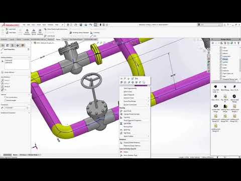 Видео: SOLIDWORKS - Маршрутизация труб 101