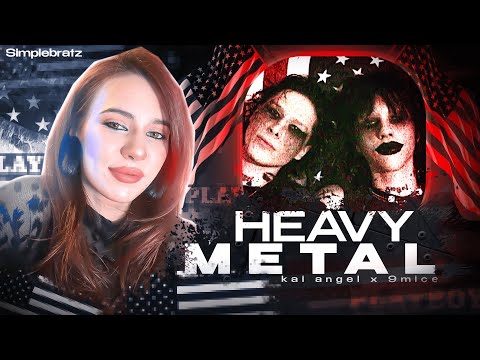 Видео: Kai Angel, 9mice - HEAVY METAL реакция Simple Bratz
