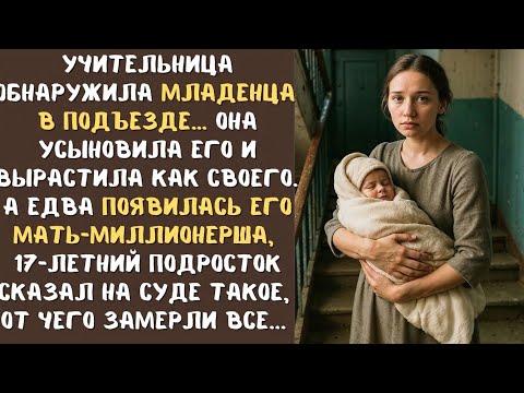 Видео: Учительница нашла младенца в подъезде… Спустя 17 лет правда разбила ей сердце