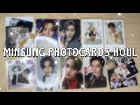 Видео: 💋STRAY KIDS MINSUNG PHOTOCARDS HOUL💋 + распаковка альбома