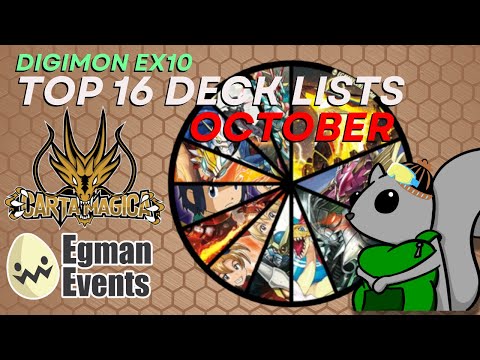 Видео: 16 лучших колод для карточной игры Digimon Card Game EX10! Carta Magica Gatineau Regionals