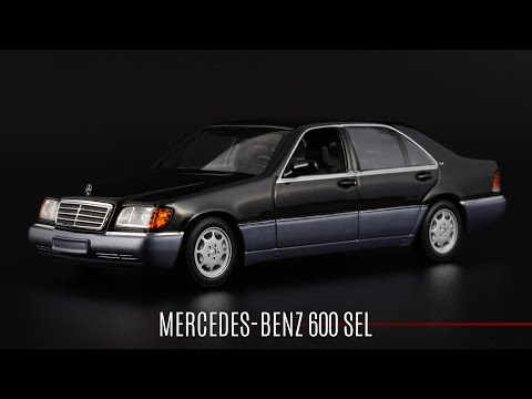 Видео: Шестисотый: Mercedes-Benz 600SEL // MaXichamps // Масштабные модели автомобилей 1990-х 1:43 // W140