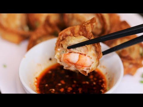 Видео: СЕКРЕТ ХРУСТЯЩИХ ЖАРЕНЫХ ВОНТОНОВ РАСКРЫТ! Рецепт хрустящих жареных вонтонов
