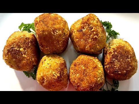 Видео: Шарики из хлебного дерева, фаршированные соленой рыбой